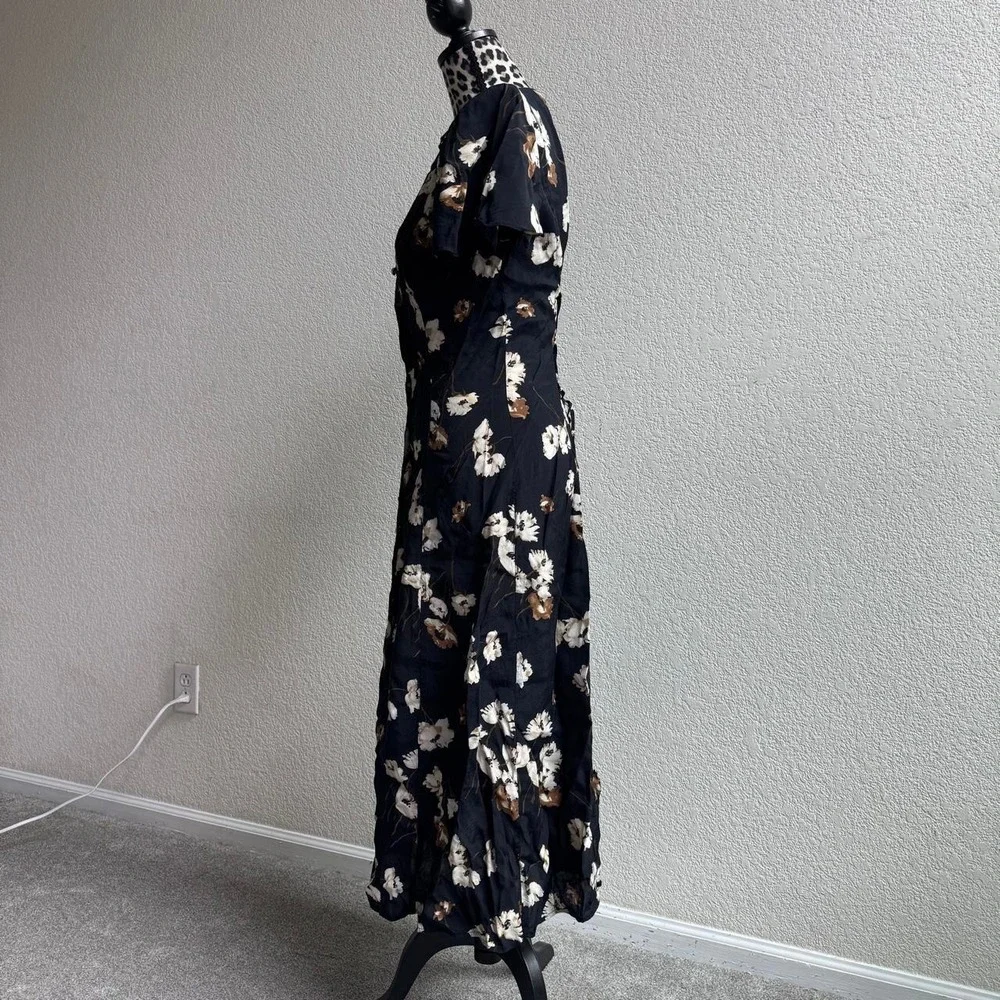 Caroline Wells Collection Rayon Floral Maxi Dress - Picture 7 of 8